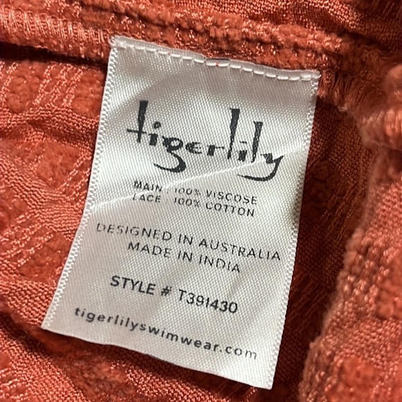 TIGERLILY Maresa Guava Orange Long Sleeve Mini Dress RRP$249 - Picture 16 of 16